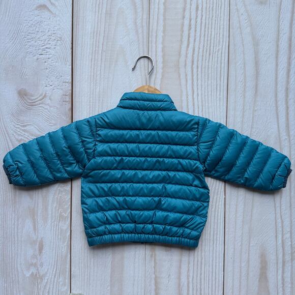 Patagonia Toddler Boys 6-12M Duck Down Sweater Puffer 600 Fill Jacket Blue EUC - Picture 2 of 8